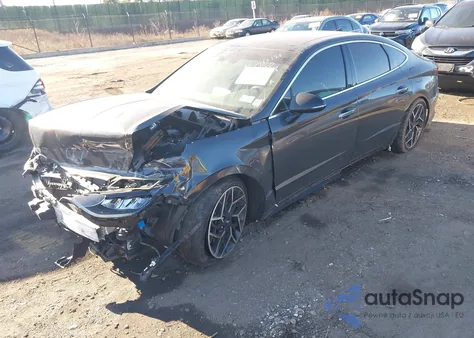 2022 Hyundai Sonata N Line z USA, uszkodzony, nr VIN 5NPEK4JC6NH148163